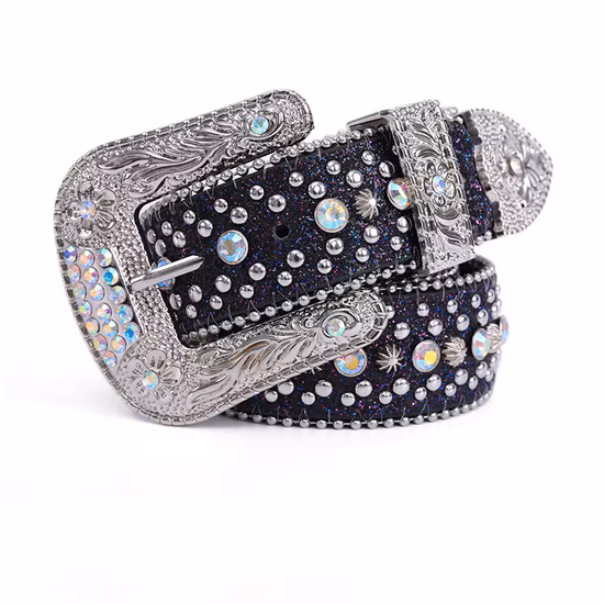 Western Rhinestones Belt Bling Bling Diamond Quality Crystal Studded Belt for Women Men Fashion Cinto De Strass Ceinture Femme