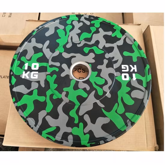 Leadman Home Gym Commercial Fitness Equipment New Arrivals Camo Weightlifting Bumper Plates